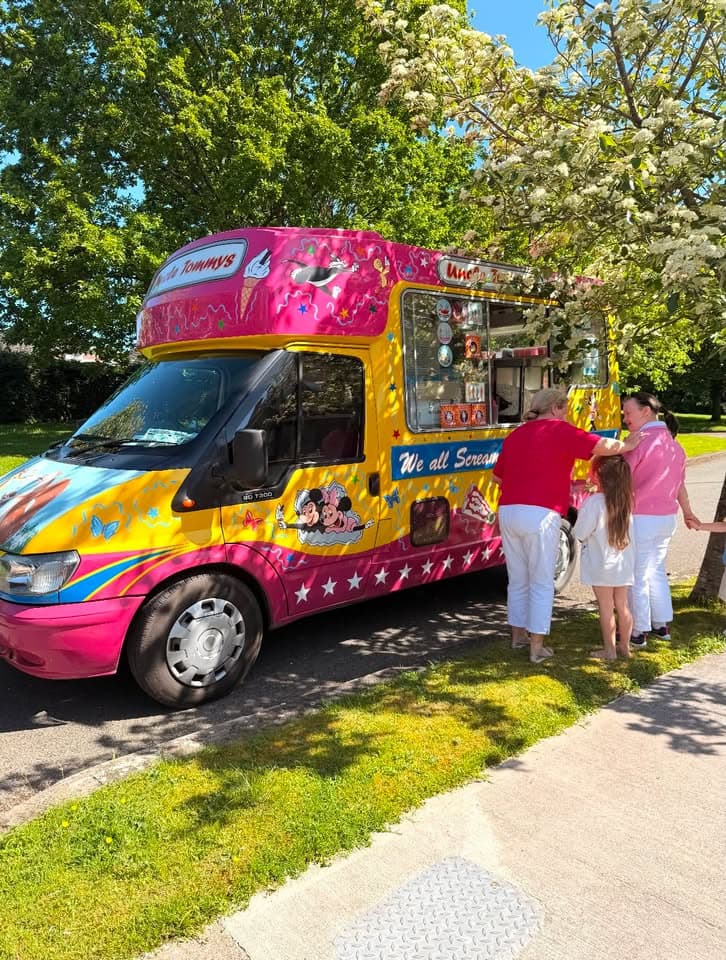 Uncle Tommy's ice cream van at an outdoor event in County Meath